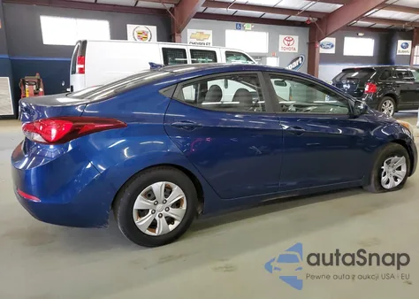 2016 Hyundai Elantra Se from USA, damaged, VIN 5NPDH4AE9GH758816